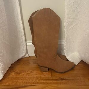 BP Tan Heeled Boots for Women